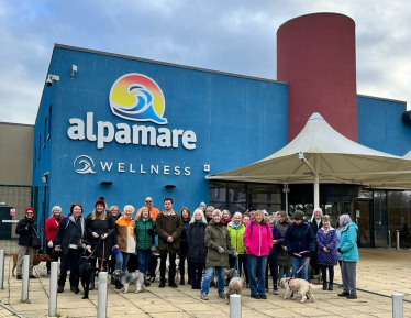 Roberto campaigns for the reopening of Alpamare